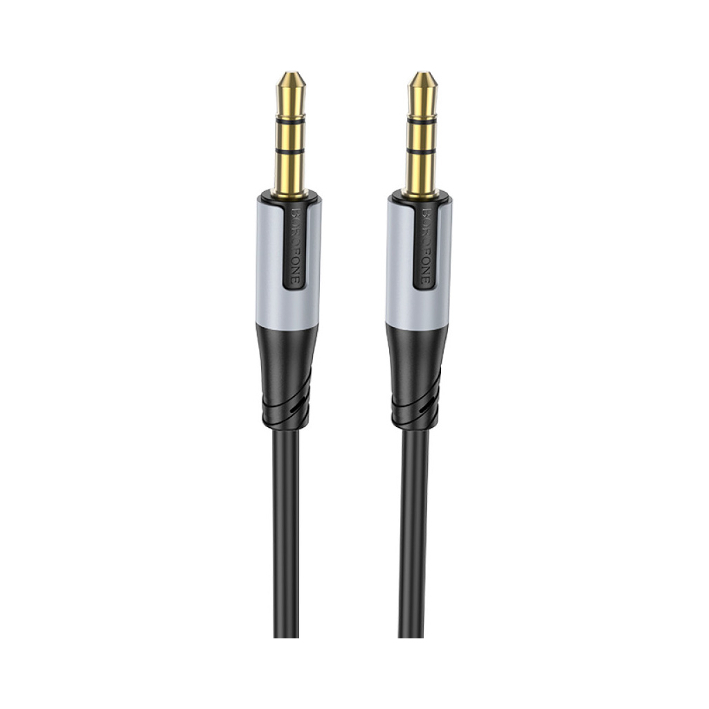 Кабель мультимедійний 3.5mm M to 3.5mm M 1.0m black BOROFONE (6941991108310) Кабель мультимедійний 3.5mm M to 3.5mm M 1.0m black BOROFONE (6941991108310)
