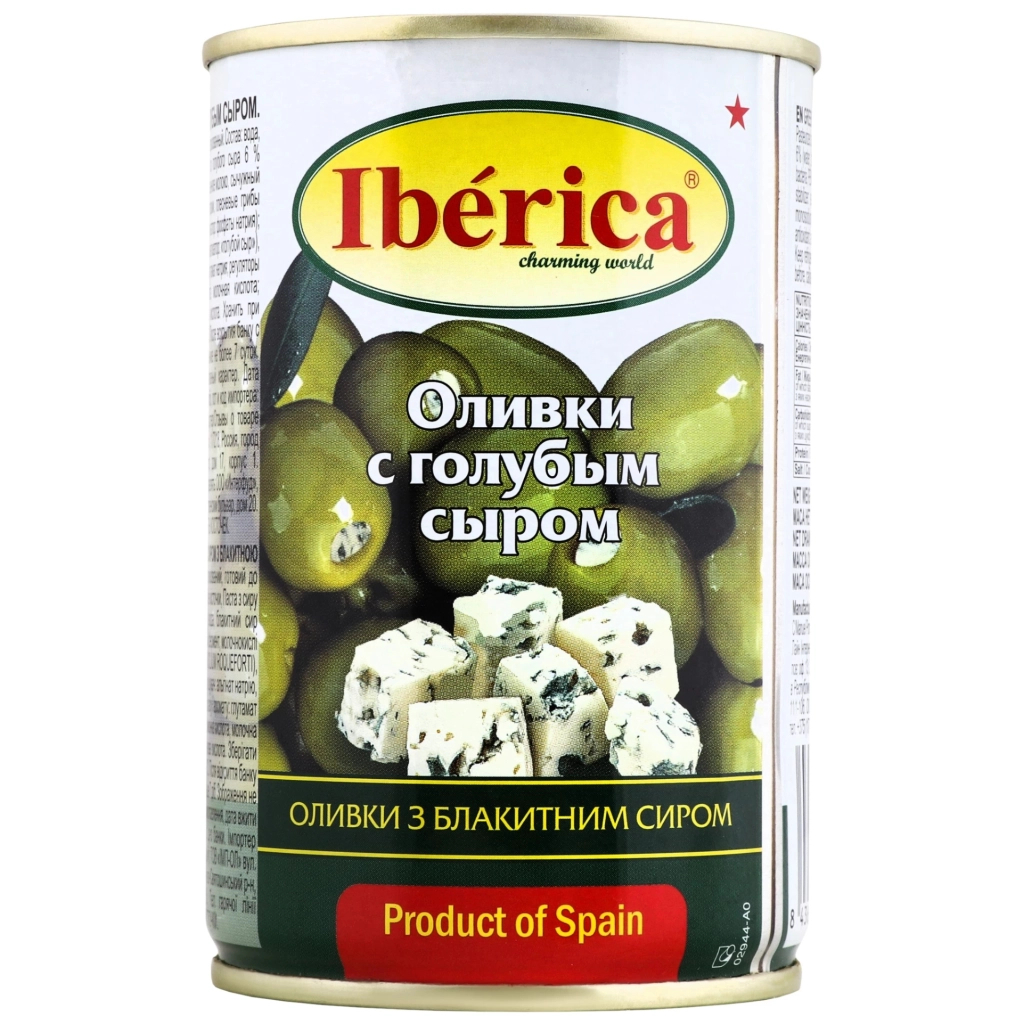 Овочева консервація Iberica Оливки фаршировані блакитним сиром 300 г (8436024298901) Овочева консервація Iberica Оливки фаршировані блакитним сиром 300 г (8436024298901)
