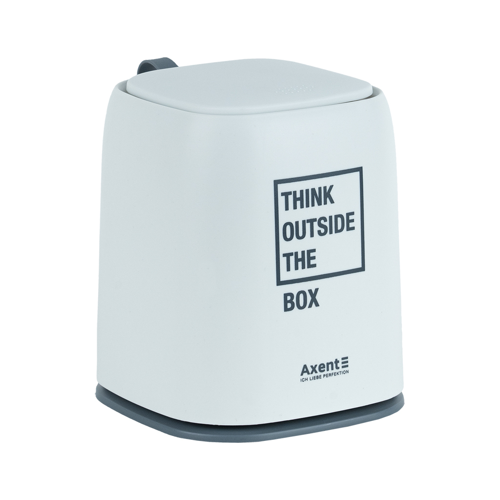 Кошик для паперів Axent Настільний контейнер для сміття, прямокутний, білий (2133-21-A)