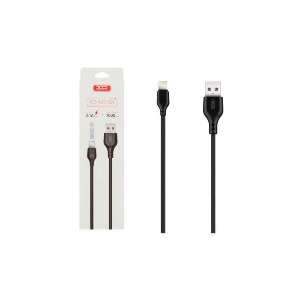 Дата кабель USB 2.0 AM to Lightning 1.0m 2.1A black XO (XO-NB-103-L-1-BK) Дата кабель USB 2.0 AM to Lightning 1.0m 2.1A black XO (XO-NB-103-L-1-BK)