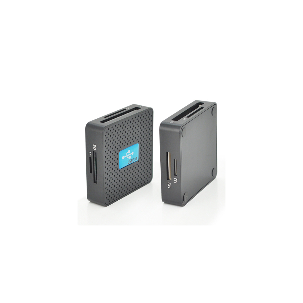 Зчитувач флеш-карт Voltronic USB 3.0 to SD/MMC/MS/TF/M2 black (HDH-939B/08624) Зчитувач флеш-карт Voltronic USB 3.0 to SD/MMC/MS/TF/M2 black (HDH-939B/08624)
