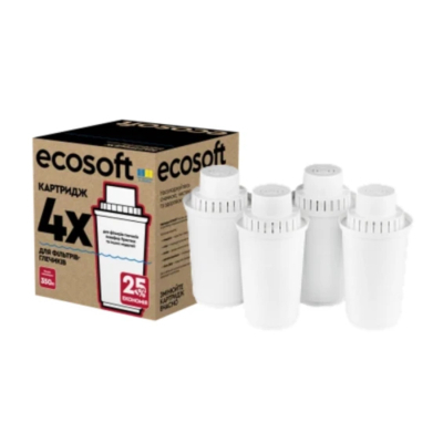 Картридж для фільтра глечика Ecosoft Аквафор 4шт (CRVK4AQRECO)