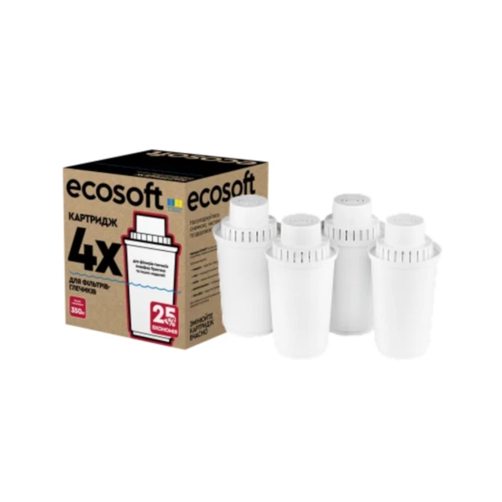 Картридж для фільтра глечика Ecosoft Аквафор 4шт (CRVK4AQRECO)