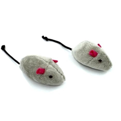 Іграшка для котів Hippie Pet Мишка сіра 6 см (HIPCT2304067)