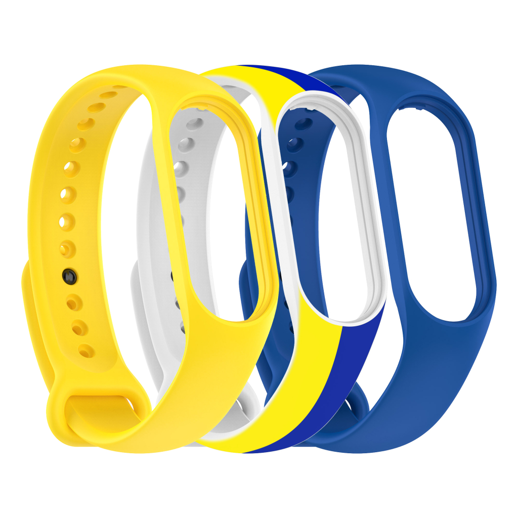 Ремінець до фітнес браслета Armorstandart комплект 3шт Xiaomi Mi Band 7/6/5 New Style Ukraine (ARM75053) Ремінець до фітнес браслета Armorstandart комплект 3шт Xiaomi Mi Band 7/6/5 New Style Ukraine (ARM75053)