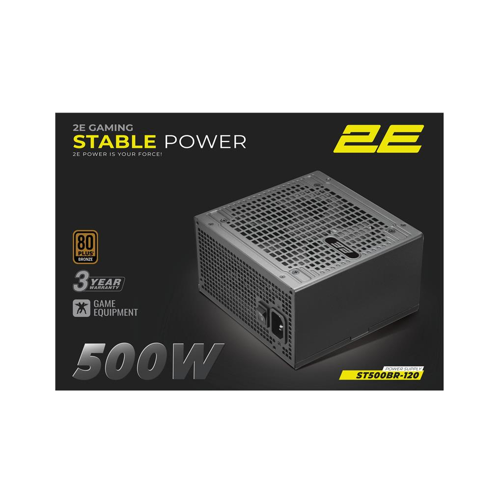 Блок живлення 2E 500W Stable Power ATX3.1 (2E-ST500BR-120) Блок живлення 2E 500W Stable Power ATX3.1 (2E-ST500BR-120)