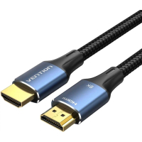 Кабель мультимедійний HDMI M to HDMI M 3.0m 8K cotton braided blue VENTION (ALGLI)