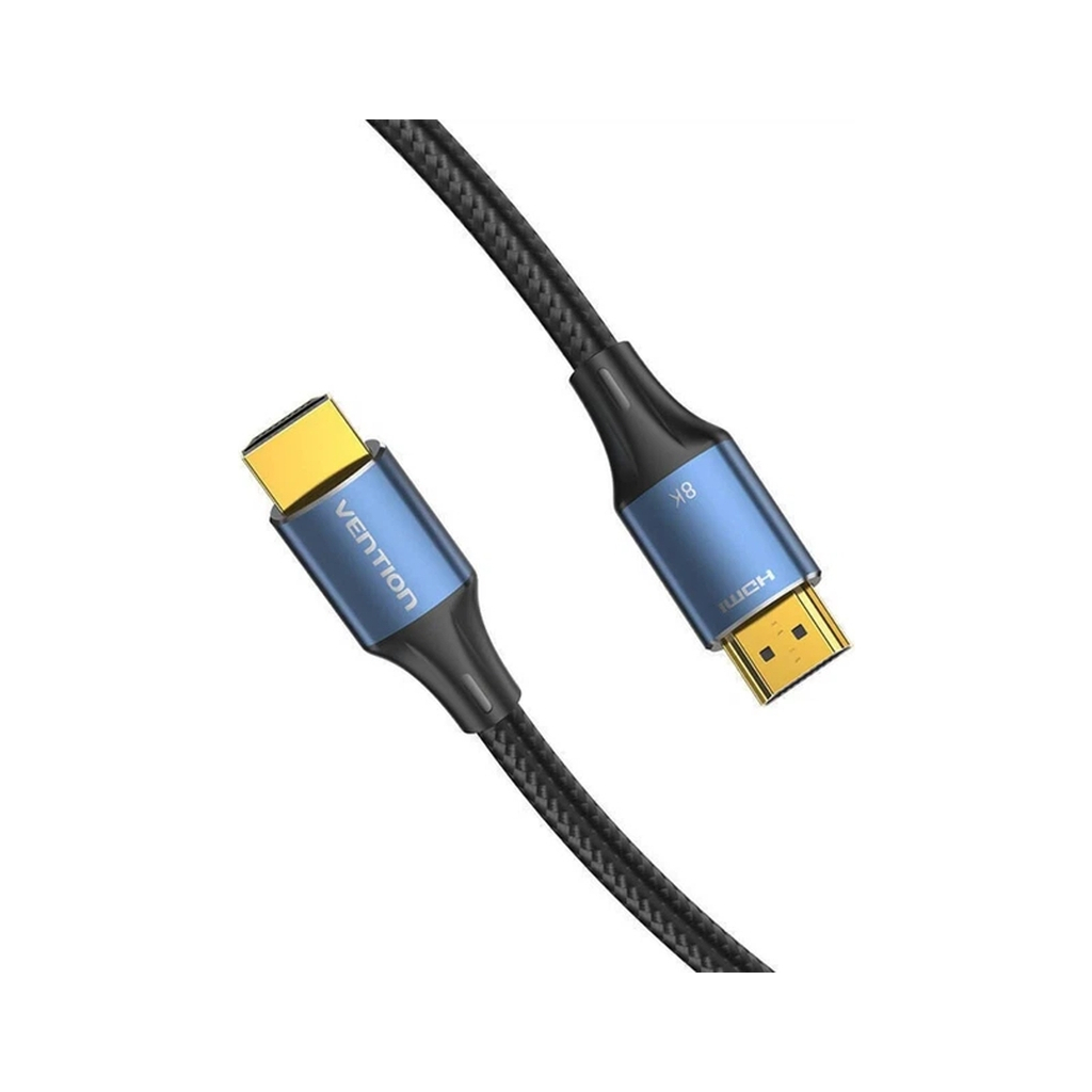Кабель мультимедійний HDMI M to HDMI M 3.0m 8K60Hz cotton braided blue Vention (ALGLI) Кабель мультимедійний HDMI M to HDMI M 3.0m 8K60Hz cotton braided blue Vention (ALGLI)