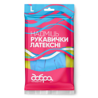 Housekeeping gloves Good Housewife Latex Gloves Size L (4820086523783)
