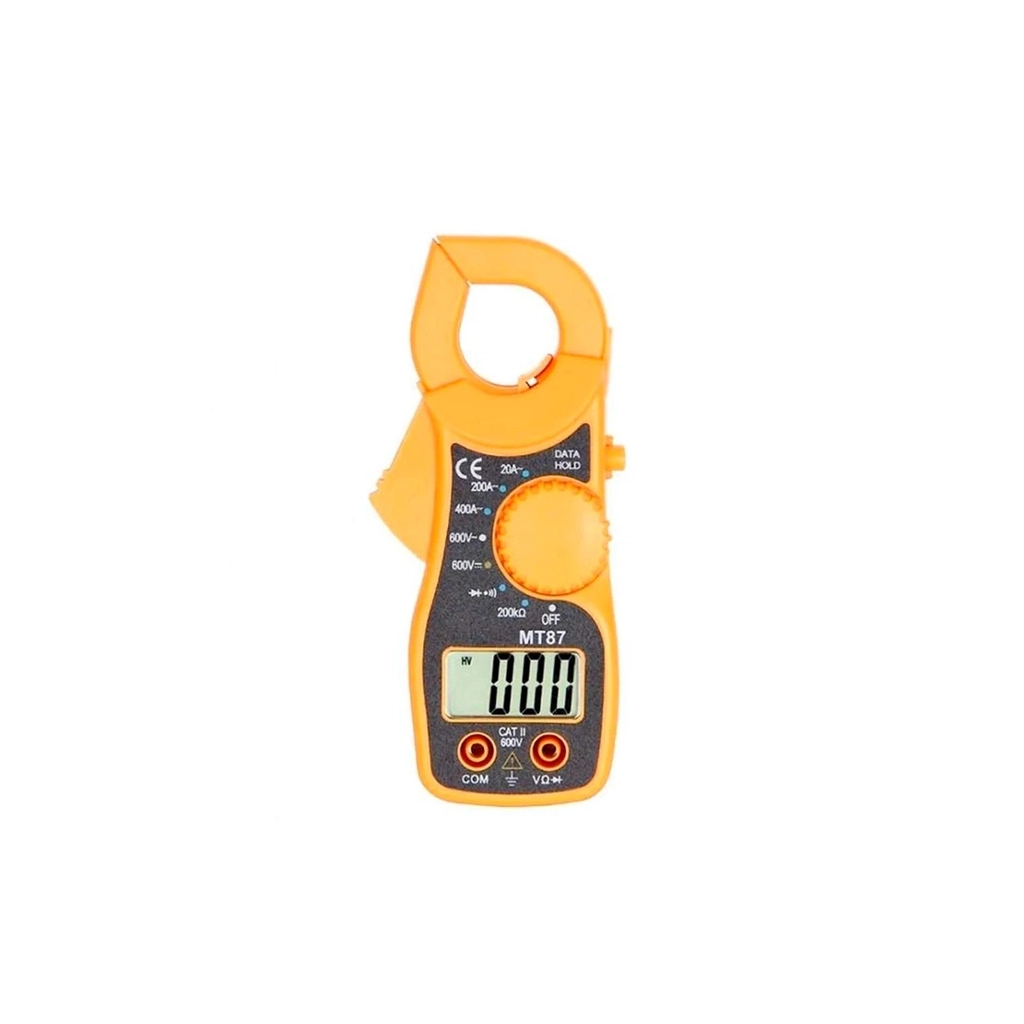 Токові кліщі ANENG MT87 V (AC/DC), A (AC), Ω (NCV). Data Hold, продзвонювання, тест діодів. (MT87)