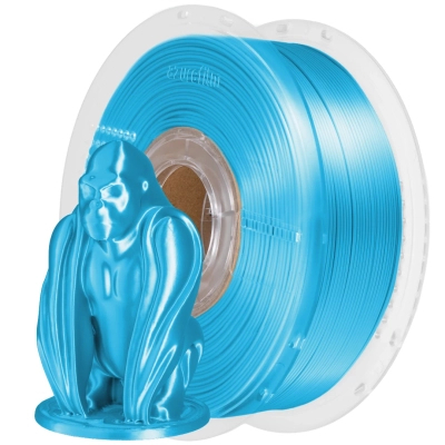 Пластик для 3D-принтера AzureFilm PLA SILK 1,75mm 1kg Sky Blue (FL171-5015)