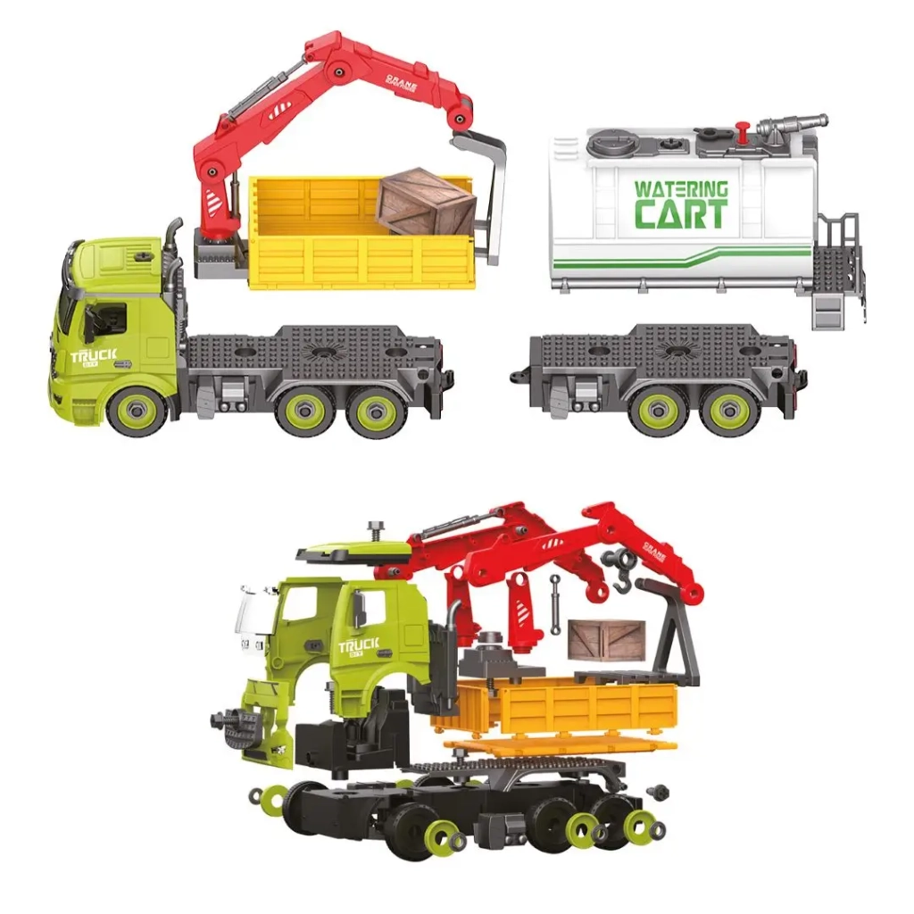 Конструктор Otamanko Автоконструктор 3-в-1 Комунальна служба Навантажувач з піддоном (FY003A (green))