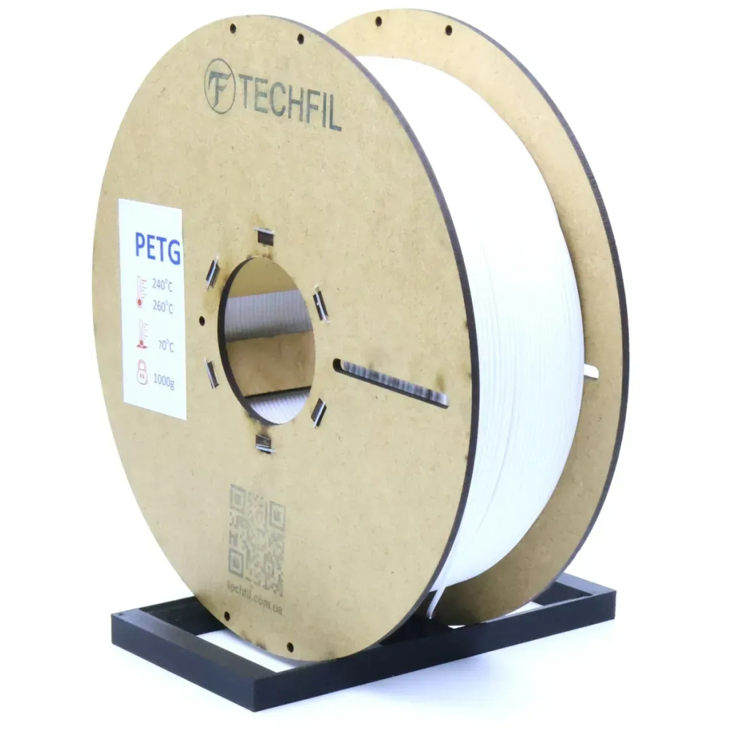 Пластик для 3D-принтера Techfil PETG 074 1.75мм 1кг white (PETG074-1000-WHITE)