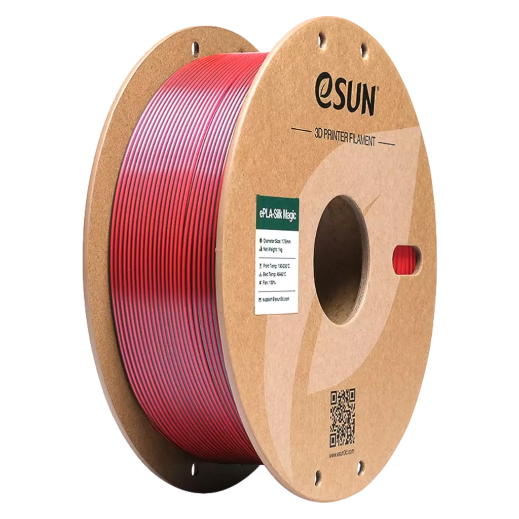 Пластик для 3D-принтера eSUN ePLA-Silk Magic 1кг, 1.75мм, Black Red (EPLA-SILKMAGIC-P175BR1) Пластик для 3D-принтера eSUN ePLA-Silk Magic 1кг, 1.75мм, Black Red (EPLA-SILKMAGIC-P175BR1)