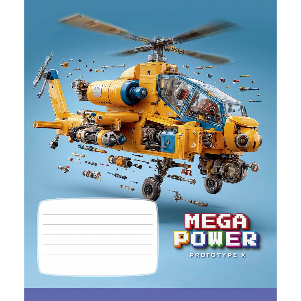 Зошит Школярик Star Mega Power 12 аркушів клітинка (012-3745K)