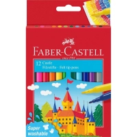 Felt tip pens Faber-Castell Castle Felt tip pen Castle in a cardboard box 12 colors (31677)