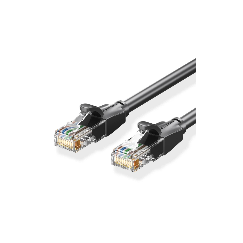 Патч-корд 25м, UTP cat 6 RJ-45 black Vention (IBEBS)