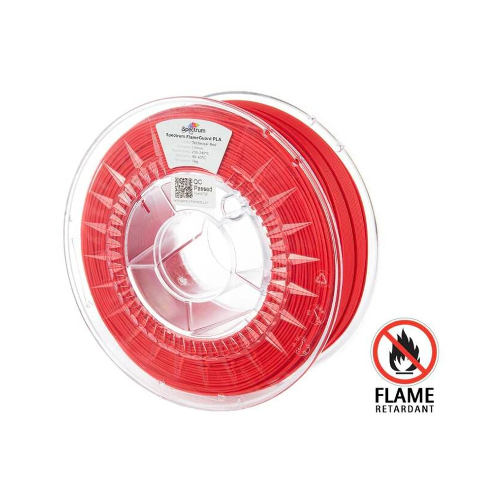 Пластик для 3D-принтера Spectrum PLA FlameGuard 1.75mm 1kg Red, Technical (81454)