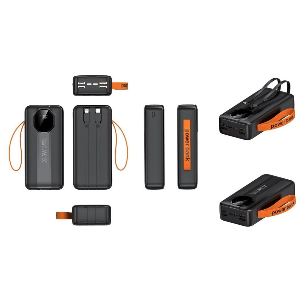 Повербанк XoKo 30000mAh, 22,5W, PD, QC, black (WK-CK-018)