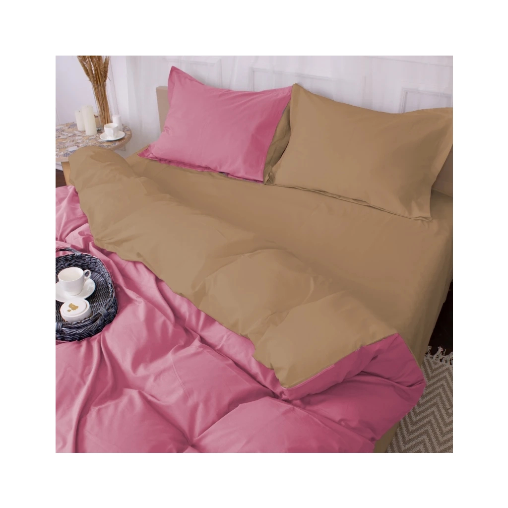 Постільна білизна MirSon Poplin Line 015 + 041 Honey 2 x 143 x 210 (2200006281313)