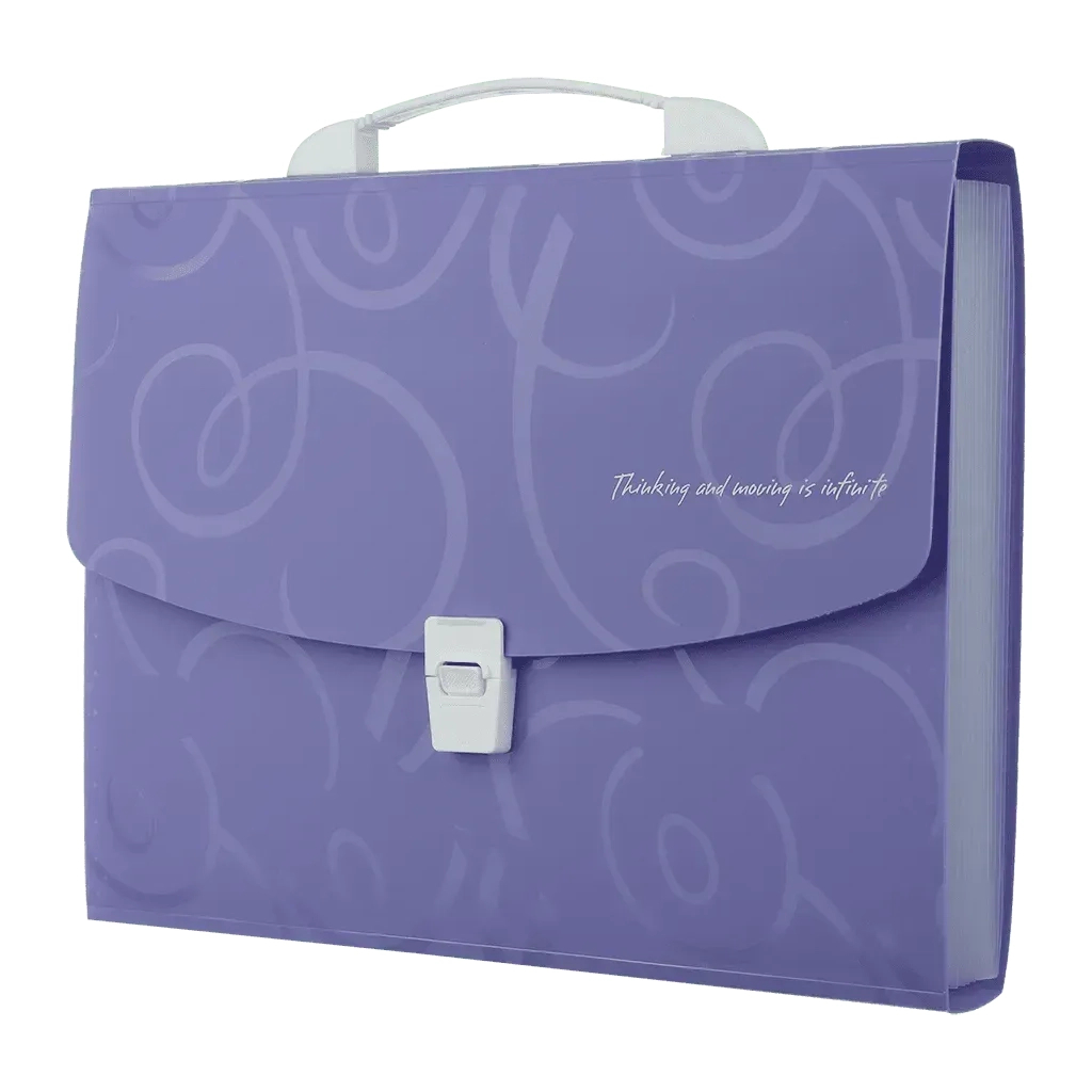 Папка - портфель Buromax A4/35мм, BAROCCO, violet (BM.3719-07)