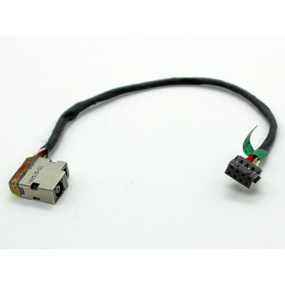 Роз'єм живлення ноутбука з кабелем для HP PJ582 (4.5mm x 3.0mm + center pin), 8-pin, универсальный (A49060)