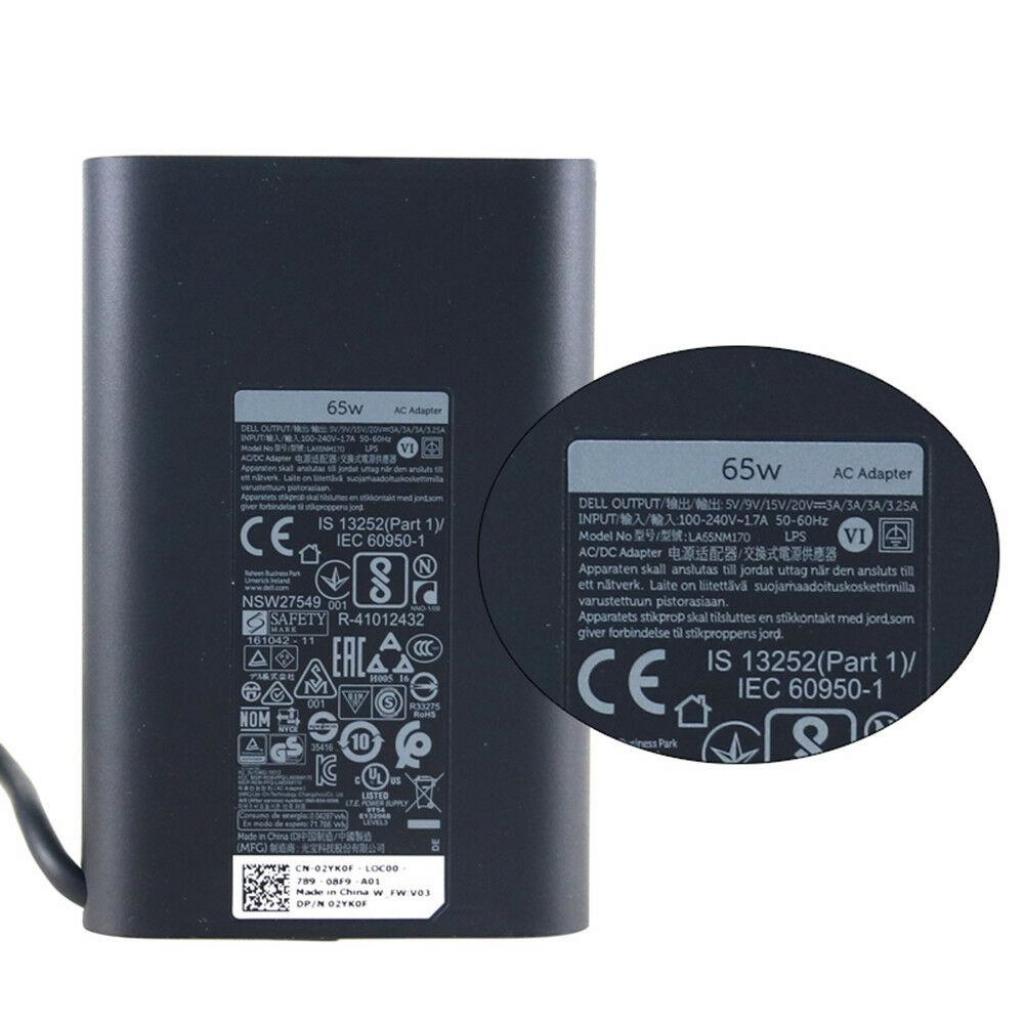 Блок живлення до ноутбуку Dell 65W Oval 20V разъем Type-C (HA65NM170 / A40243) Блок живлення до ноутбуку Dell 65W Oval 20V разъем Type-C (HA65NM170 / A40243)