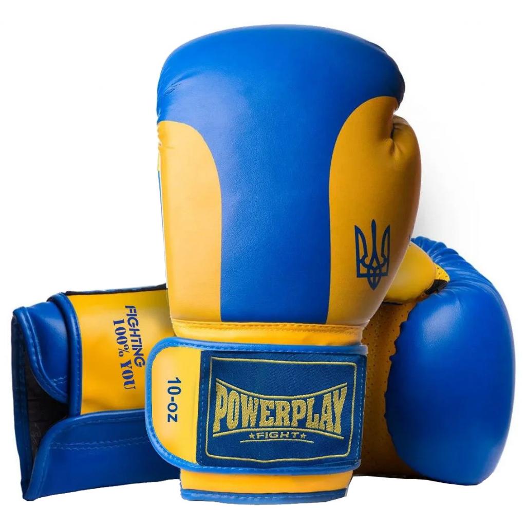 Боксерські рукавички PowerPlay 3021 Ukraine 8oz Blue/Yellow (PP_3021_8oz_Blue-Yellow) Боксерські рукавички PowerPlay 3021 Ukraine 8oz Blue/Yellow (PP_3021_8oz_Blue-Yellow)