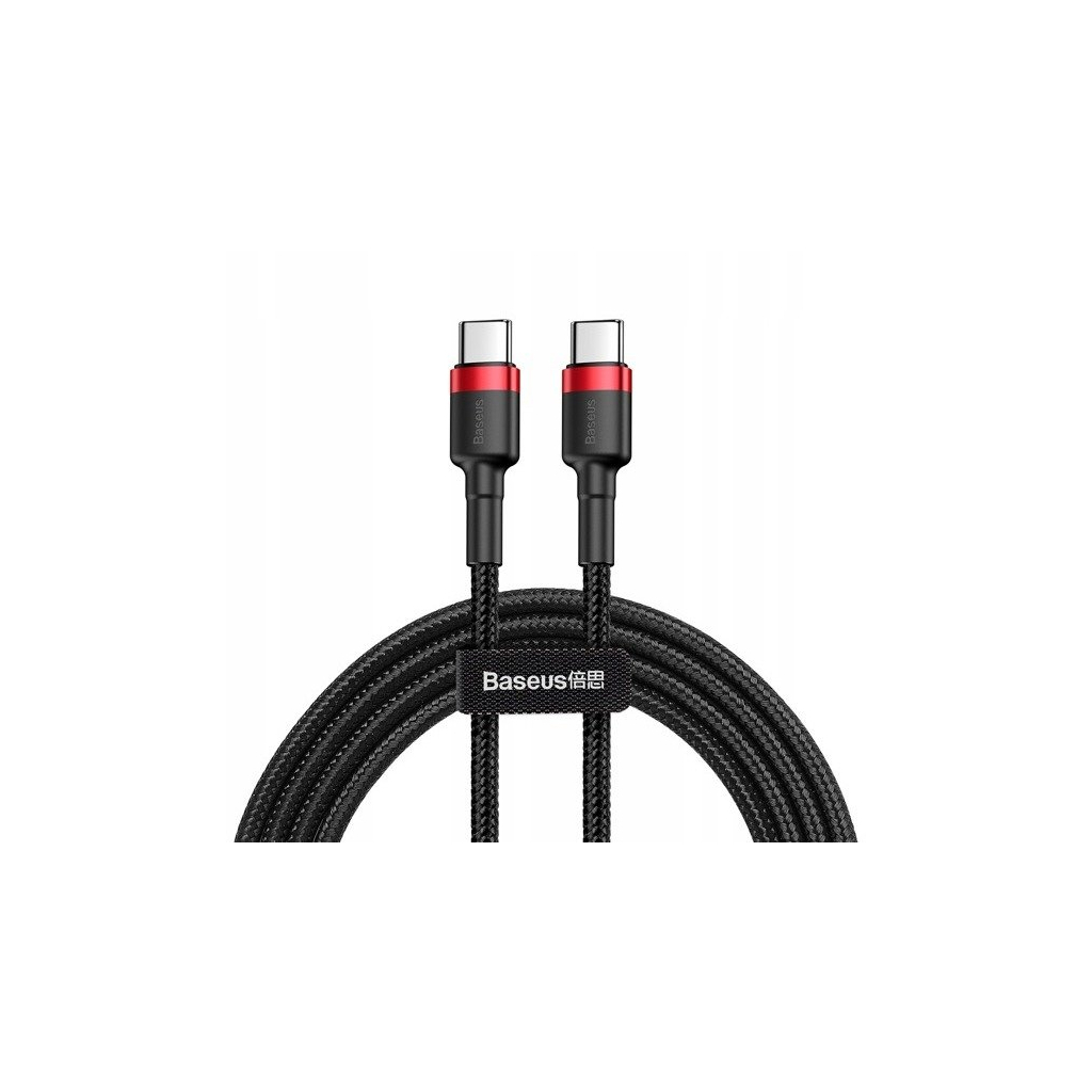 Дата кабель USB-C to USB-C 1.0m USB 3.1 3A red Baseus (CATKLF-G91) Дата кабель USB-C to USB-C 1.0m USB 3.1 3A red Baseus (CATKLF-G91)