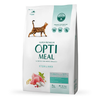 Optimeal dry cat food for spayed/neutered turkey and oats 4 kg (4820083905629)