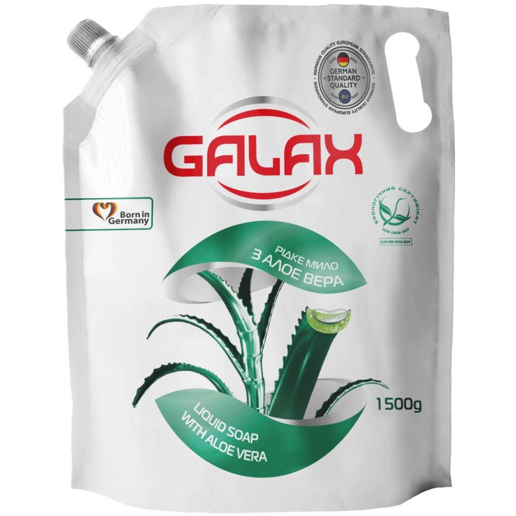 Рідке мило Galax Алое вера Дой-пак 1500 г (4823128000884)