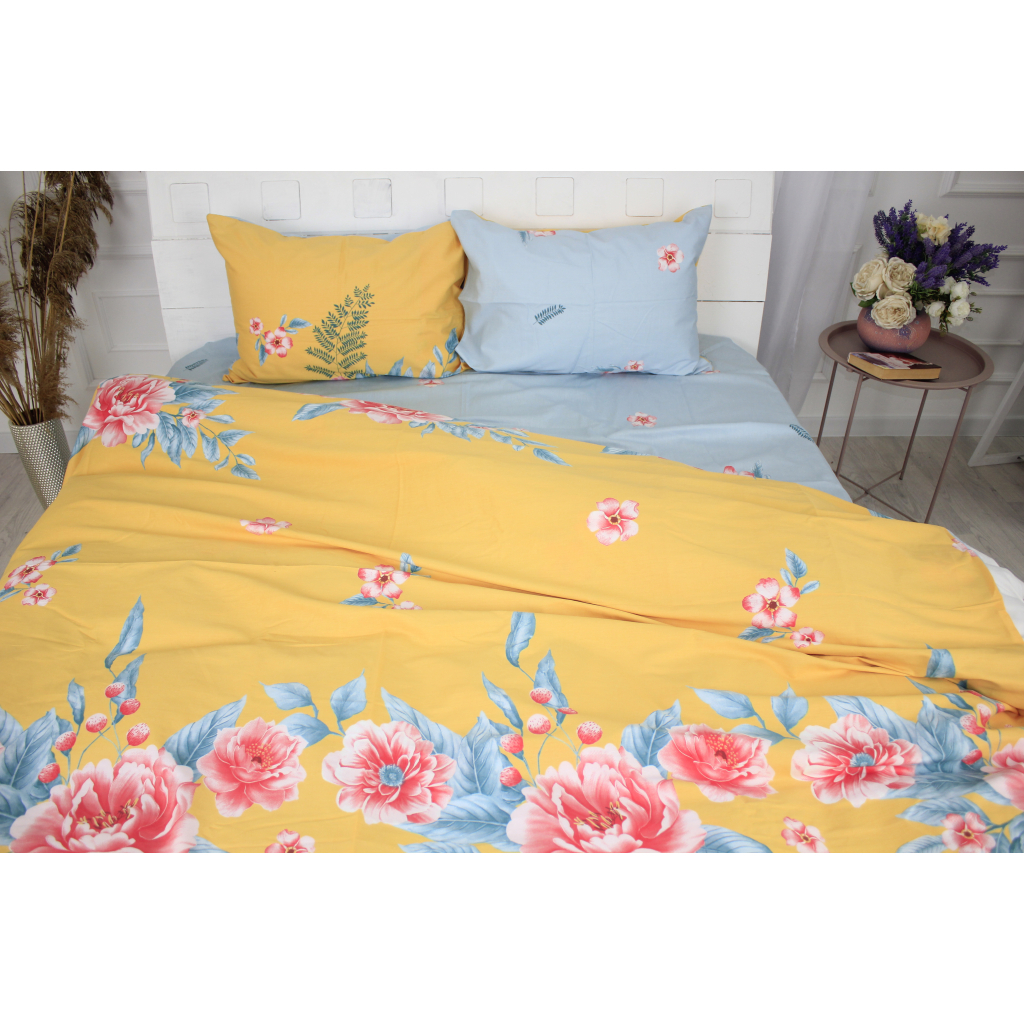 Простирадло MirSon Сатин Premium 22-1267 Tropics 240x260 см (2200003068559)