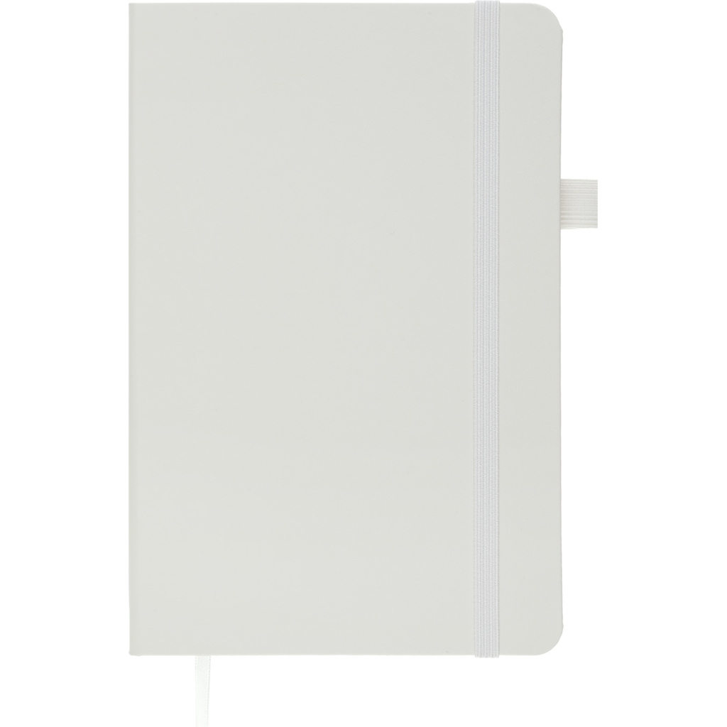 Книга записна Buromax Etalon 125x195 мм 96 аркушів в точку обкладинка зі штучної шкіри Біла (BM.291360-12)