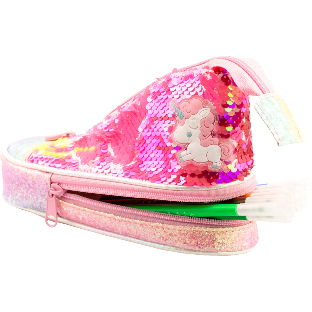 Пенал Cool For School у формі кеда з паєтками 2 відділення Жовтий (5987-yellow) Пенал Cool For School у формі кеда з паєтками 2 відділення Жовтий (5987-yellow)