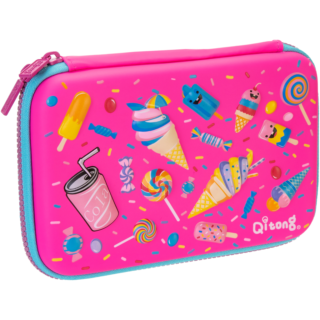 Пенал Cool For School 1 відділення з органайзером фуксія (QT-5650-Rosered) Пенал Cool For School 1 відділення з органайзером фуксія (QT-5650-Rosered)