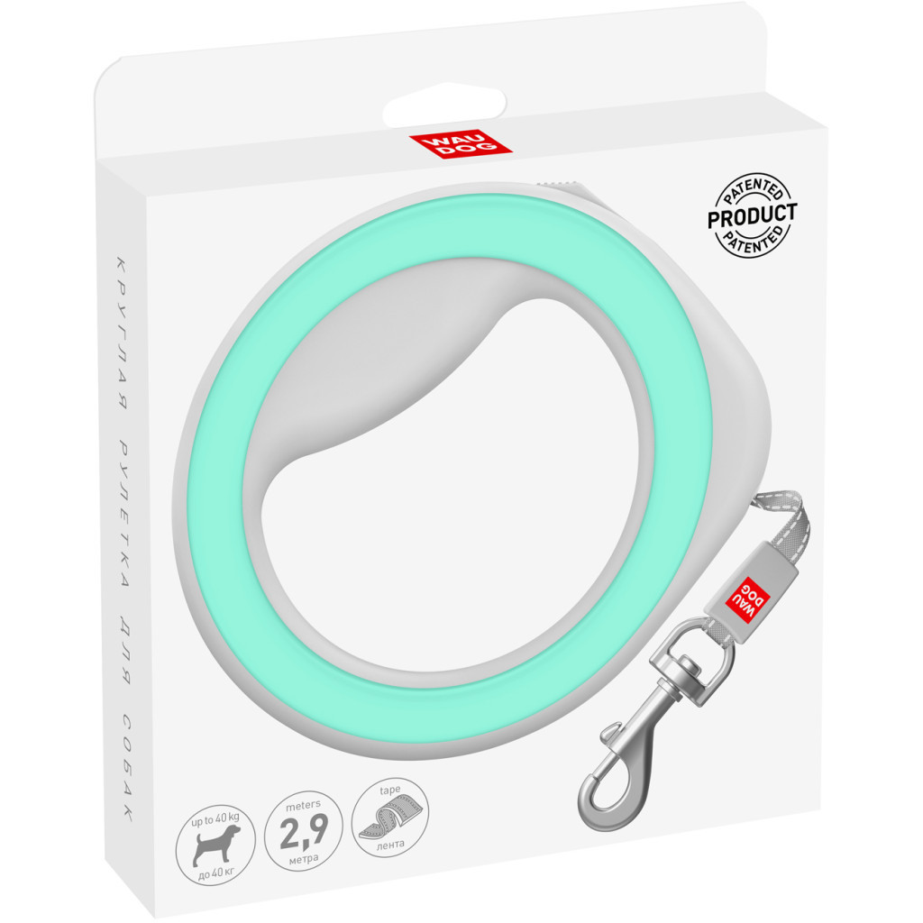 Повідець для собак WAUDOG R-leash світловідбиваюча стрічка XS-M до 40 кг 2.9 м салатовий (81275) Повідець для собак WAUDOG R-leash світловідбиваюча стрічка XS-M до 40 кг 2.9 м салатовий (81275)