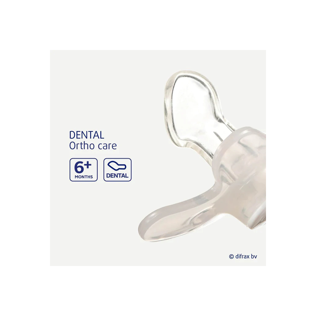 Пустушка Difrax нічна Dental Night 6+ міс (світиться у темряві) (GL800)