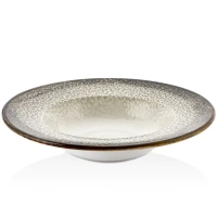 By Bone Tinta Spazio pasta plate with a straight edge 25 cm (TN-SZ-GT-25-CK)