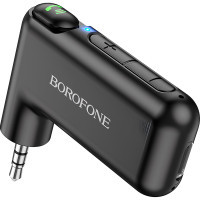 FM модулятор BOROFONE BC35 Wideway car AUX BT receiver Black (BC35B)