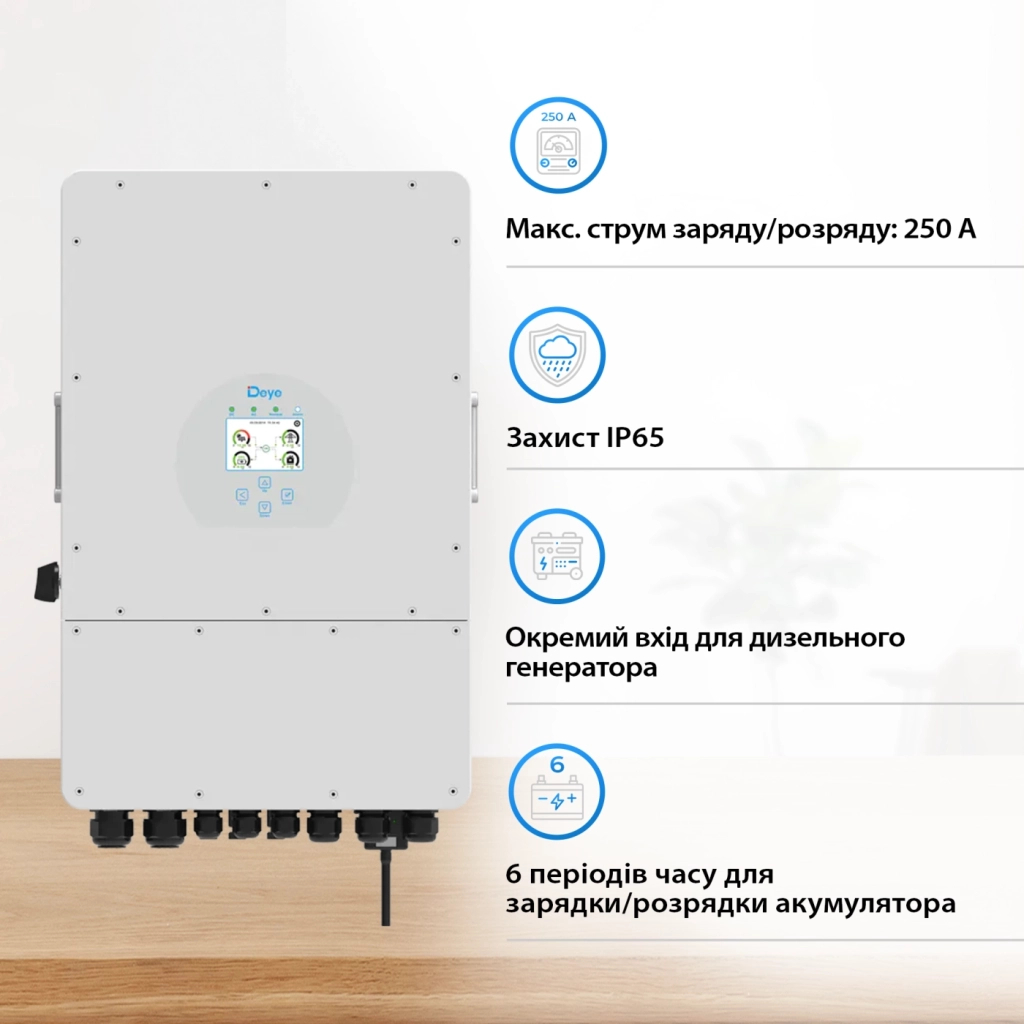Сонячний інвертор Deye SUN-12K-SG02LP1-EU-AM3 12kW (SUN-12K-SG02LP1-EU-AM3)