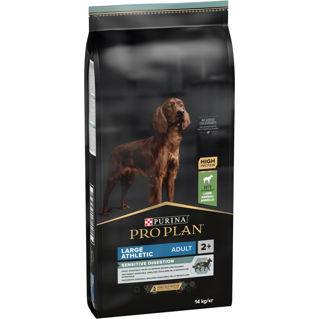 Сухий корм для собак Purina Pro Plan Large Athletic Adult 2+ Sensitive Digestion Для великих порід атлетичної статури З ягням 14 кг (7613035415591)