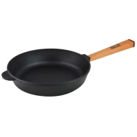 Brizoll Optima cast iron frying pan with handle and glass cover 240x60 mm (O2460-P-C)