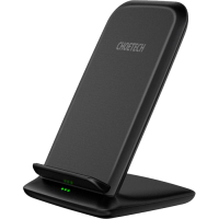 Зарядний пристрій Choetech 15W Fast Wireless Charging Stand 2coils black (T555-F-BK)