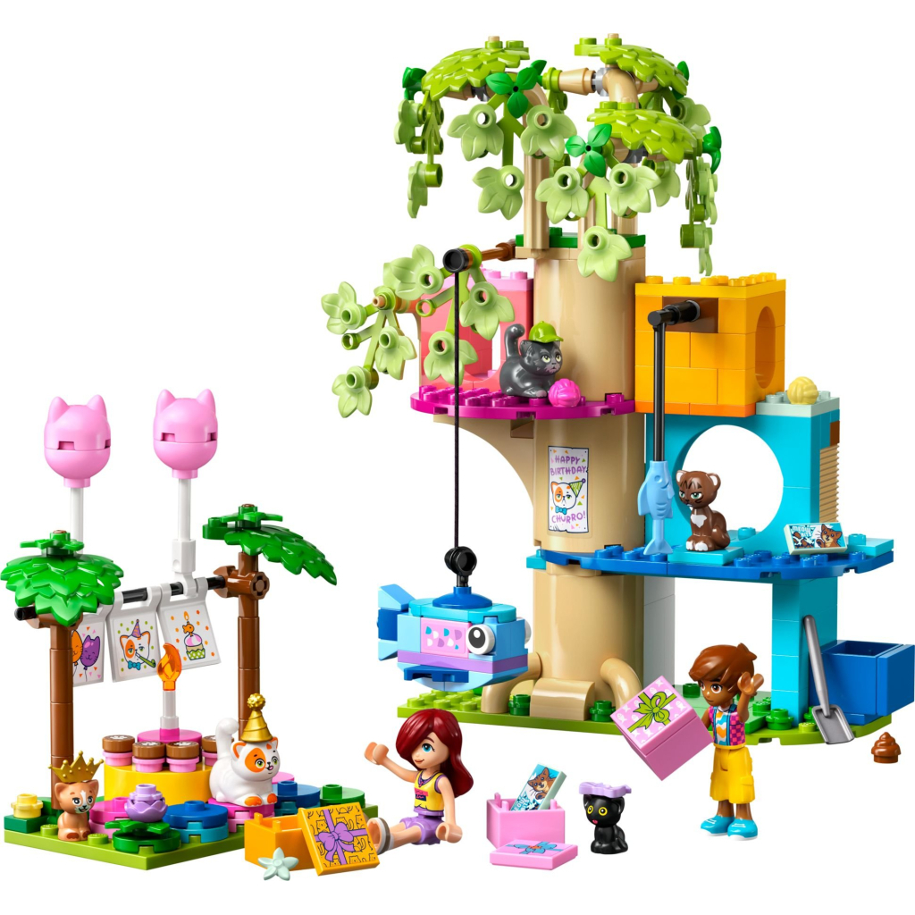 Конструктор LEGO Friends День народження кота та будинок на дереві (42666)