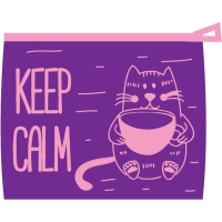 Cool For School children's wallet with a zipper, lilac (CF86344)