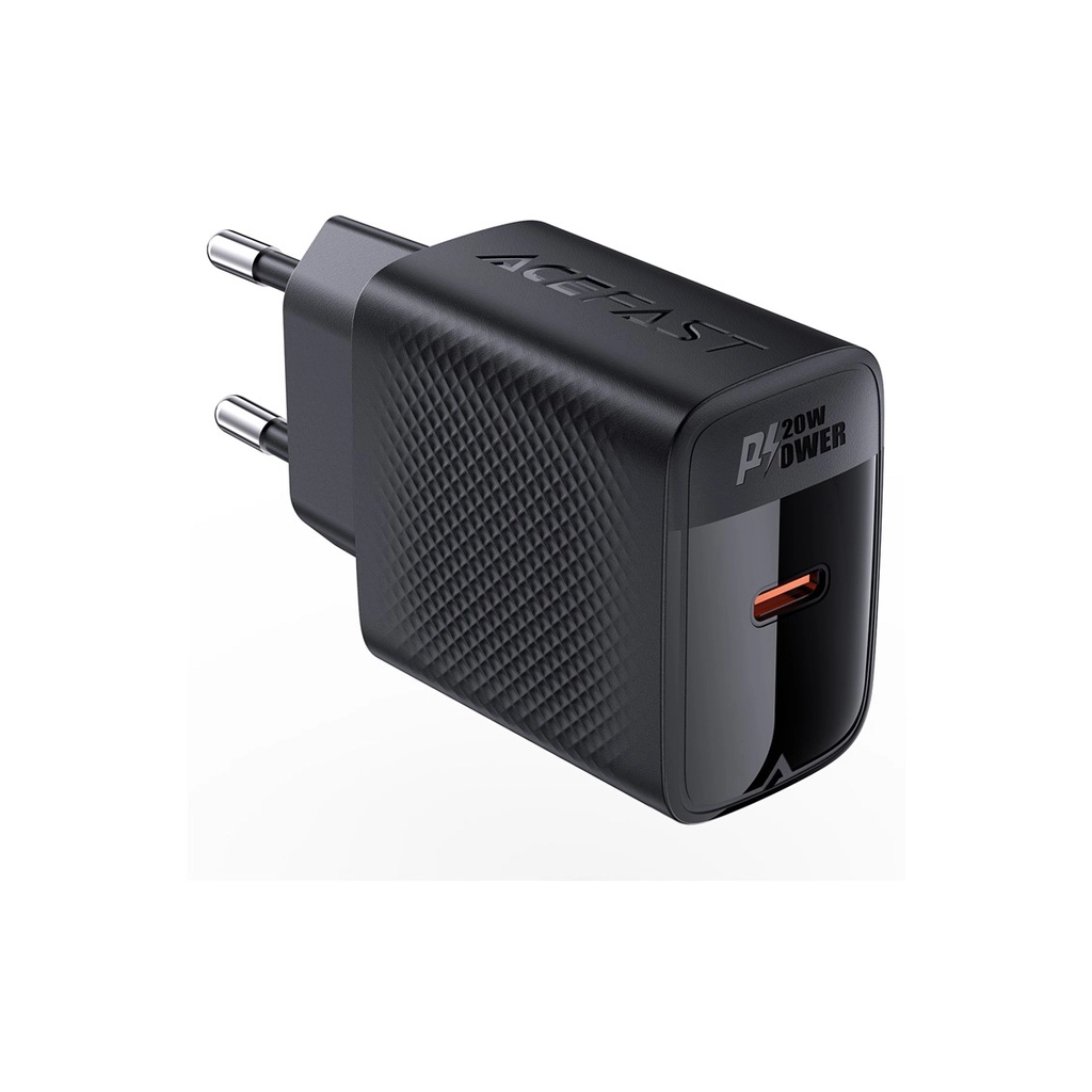 Зарядний пристрій Acefast A82 USB-C PD20W GaN Black (6974316283232) Зарядний пристрій Acefast A82 USB-C PD20W GaN Black (6974316283232)
