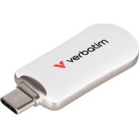 USB флеш накопичувач Verbatim 256GB Plectra White USB-C (30230)