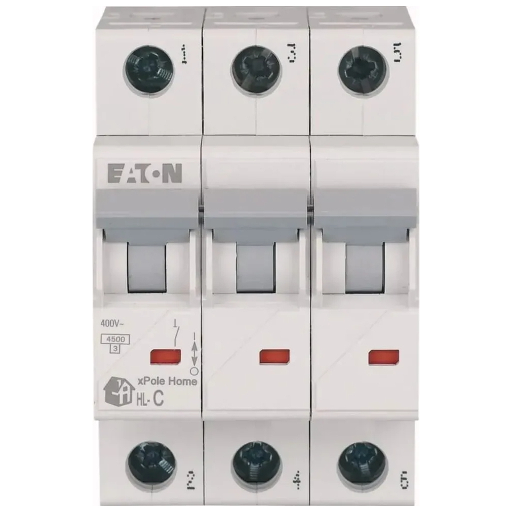 Автоматичний вимикач Eaton 3-п. С 50А HL 4.5кА Автоматичний вимикач Eaton 3-п. С 50А HL 4.5кА