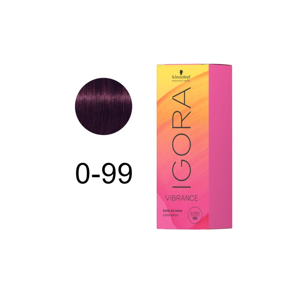 Фарба для волосся Schwarzkopf Professional Igora Vibrance Концентрат 0-99 - Фіалка (7702045297232)