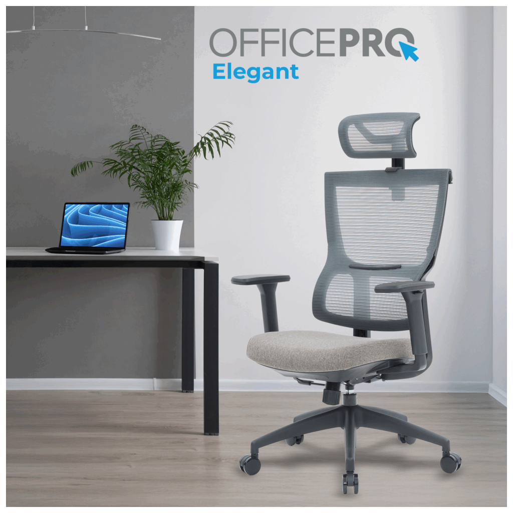 Офісне крісло OfficePro Elegant OC600-B-DG-DG (OC600-B-DG-DG)